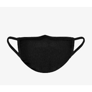 Khẩu trang màu đen chất vải cotton co giãn tốt