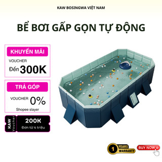 Bể bơi gấp gọn chính hãng, không cần bơ hơi, dày dặn, chắc chắn, đa dạng kích thước