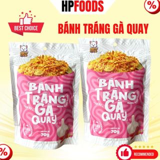 Bánh tráng Gà Quay túi zip 90g-đồ ăn vặt bánh tráng trộn cuộn vị gà khô thơm ngon
