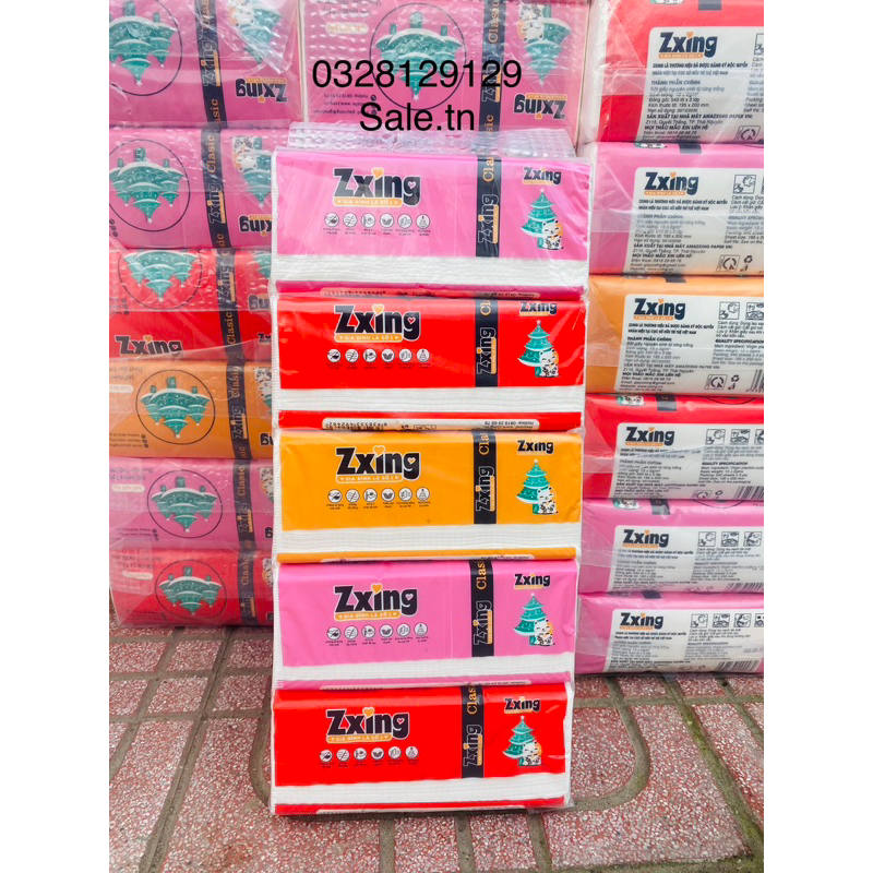 Giấy ăn gấu trúc zxing mèo happy rút lụa chính hãng, khăn giấy rút lụa siêu mềm mịn không tẩy trắng 