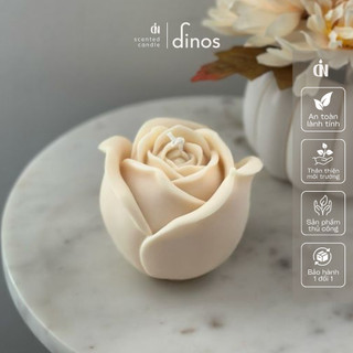 Nến Thơm Hình Hoa Hồng Decor Chill Nhà Cửa | Trang Trí Phong Cách Hàn Quốc | Nến Handmade Thơm Phòng - Dinos Candle