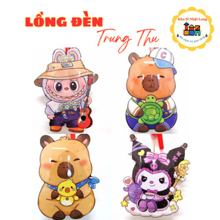Lồng đèn trung thu 2 mảnh nhựa lắp ráp có nhạc có đèn, không kèm pin