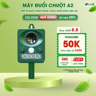 Máy đuổi chuột a2 AMB, thiết bị đuổi động vật bằng công nghệ cảm biến hồng ngoại.