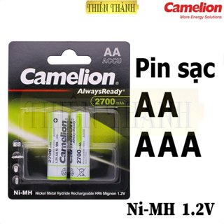 Pin sạc 1.2V Camelion AA2700mAh,AA2500mAh,AA2300mAh,AAA1100mAh,AAA900mAh