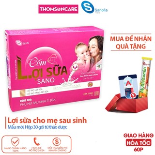 Cốm lợi sữa SANO từ thảo dược - tăng tiết sữa cho mẹ sau sinh - Hộp 30 gói cho mẹ ít sữa, sữa loãng