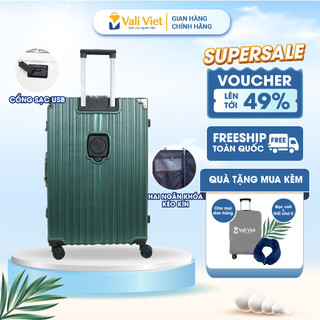 [BẢN NÂNG CẤP 2024] Vali khung nhôm khóa sập Vali Việt VN0320 size 20 Inch, Nhựa Abs/Pc Cao Cấp, bảo hành 5 năm