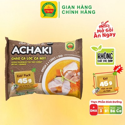 Cháo Ngon Tiện Lợi Achaki Cá Lóc Cà Rốt Thương Hiệu Cây Thị