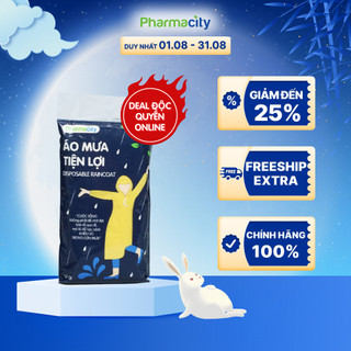 Áo mưa Pharmacity tiện lợi