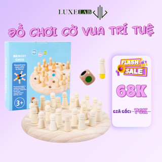 Đồ Chơi Cờ Vua Nhớ Màu Đầy Màu Sắc Rèn Luyện Trí Nhớ, Tư Duy Cho Trẻ LUXELAB 12125
