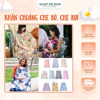 Khăn choàng che bú - Khăn che bụi cho bé - Shop Rô Ron