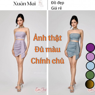 Đầm chính chủ Modabella ôm body ngắn liền cúp ngực khoét eo sexy nhúng hông lấp lánh bling bling đi tiệc đi chơi đi quẩy