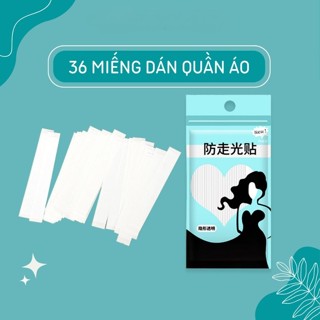 Miếng Dán Quần Áo Chống Hở – Combo 5 Túi (36 Miếng/Túi) – Băng Dính 2 Mặt Trong Cố Định Trang Phục