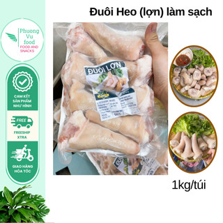 Đuôi lợn cắt khúc, 1kg/khay, giao hỏa tốc HN