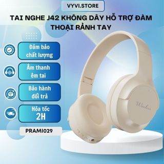 Tai nghe chụp tai J42 bluetooth không dây - Âm thanh cao cấp, kiểu dáng mới - PRAMI029