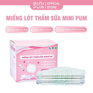 Miếng lót thấm sữa Minia Pum, lót thấm hút nhanh, mỏng nhẹ và bám dính tốt