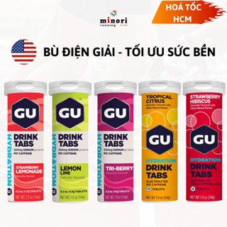 Viên Sủi GU ENERGY Hydration Drink Tabs - Ống 12 Viên - Bổ Sung Nước Và Điện Giải Trong Thể Thao