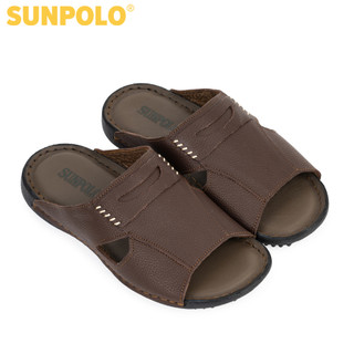 Dép Quai Ngang Nam Da Bò SUNPOLO DQN028