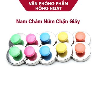 Nam châm núm set 10 viên đường kính 34mm giữ tranh ảnh thẻ, giáo cụ dạy học tiếng anh của giáo viên tiểu học GC34
