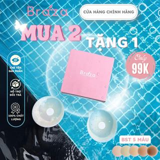 Miếng Dán Ngực Silicone Có Lỗ Thoáng Khí Không Lộ Viền Sử Dụng Được Nhiều Lần Cao Cấp BRAZA - 389