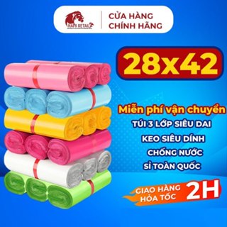 [ 1Kg ] Túi Gói Hàng Niêm Phong 28x42 HAPII RETAIL Loại Dày 3 Lớp Dai Hơn.