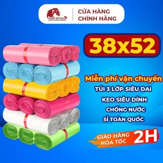 [ 1Kg ] Túi Gói Hàng Niêm Phong 38x52 HAPII RETAIL Loại Dày Siêu Dai Chống Nước
