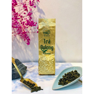Trà ô long xuân gói 100g - organic tea - việt long trà