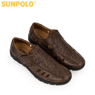  Giày rọ nam Da bò cao cấp SUNPOLO thoáng khí chống hôi chân - STA682 