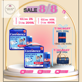 Tã quần người lớn confidence size m, l cao cấp - an toàn và tiện lợi