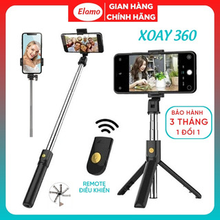 Gậy Chụp Hình 3 Chân, Gậy Tự Sướng Bluetooth, Gậy Chụp Ảnh Điều Khiển Từ Xa, Gậy Selfie Điện Thoại – Elamo