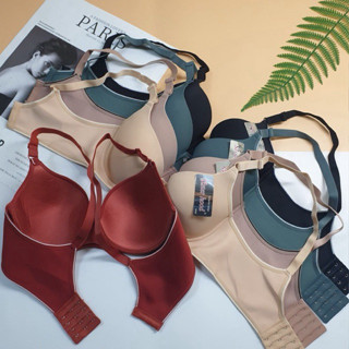 Áo lót có gọng đệm mỏng quả to size lớn, áo ngực nữ trơn bản to ngoại cỡ bigsize cho người béo 2472