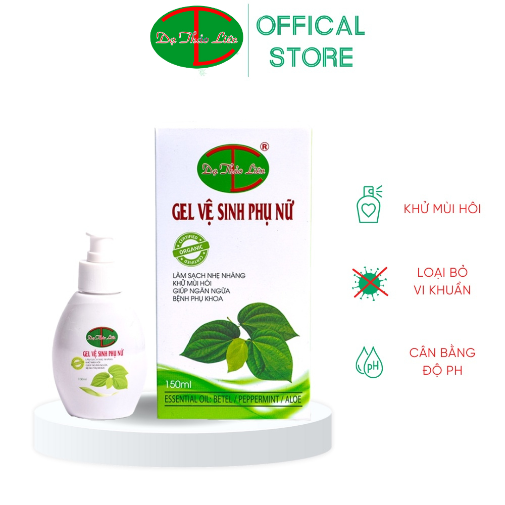 Gel vệ sinh phụ nữ T L Dạ Thảo Liên 150ml thành phần tự nhiên giúp khử mùi hôi, kháng nấm phổ rộng