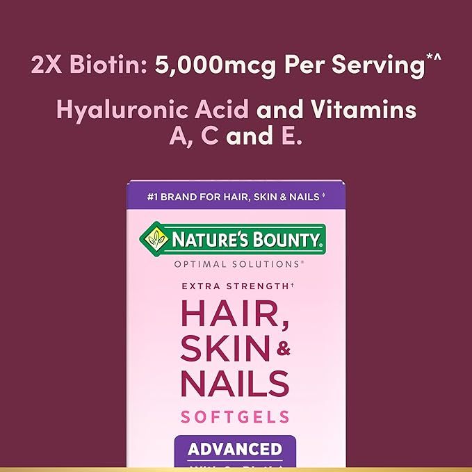 Viên Uống Hỗ Trợ Đẹp Da, Móng & Tóc Nature's Bounty Hair, Skin & Nails 150 Viên