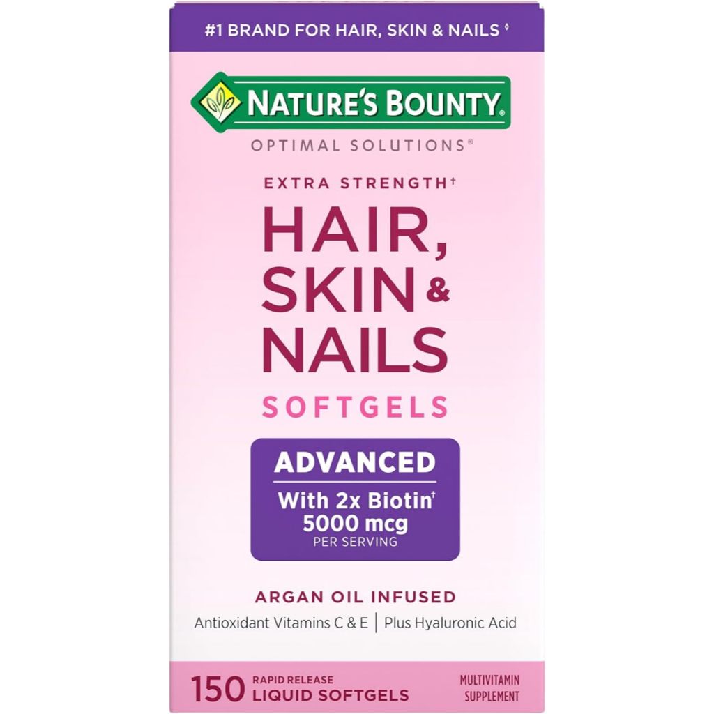 Viên Uống Hỗ Trợ Đẹp Da, Móng & Tóc Nature's Bounty Hair, Skin & Nails 150 Viên