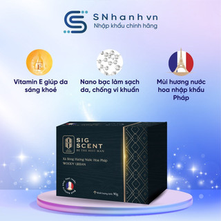 Xà bông hương nước hoa pháp woody urban thương hiệu sigscent 90g