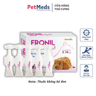 Fronil Spot Vemedim Nhỏ Gáy Loại Bỏ Ve Rận Bọ Chét Cho Chó - 1 Hộp 5 Tuýp