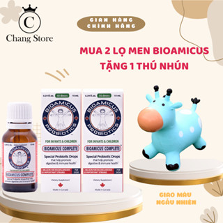 [TẶNG THÚ NHÚN] Combo 2 lọ men 10 chủng Bioamicus Complete 10ml cho bé hỗ trợ tiêu hoá tốt