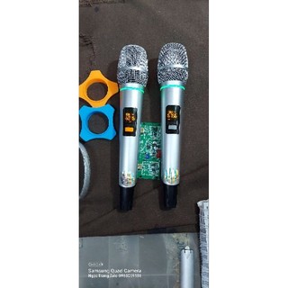 Micro không dây giành cho loa kéo tặng 1 đôi chống lăn mic - giá 1 cặp