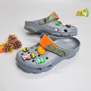 Dép classic terrain clogs nam nữ hàng chính hãng, dép sục terrain unisex tặng 10 jibbitz charms -