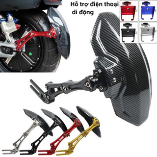 Dè chắn bùn vân carbon nhôm CNC cho xe điện độ sợi cacbon tấm chắn bùn xe điện Vân carbon thế hệ 3