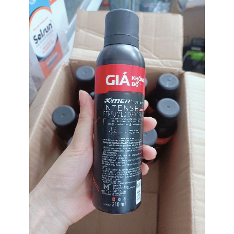 Xịt khử mùi xmen boss 210 ml