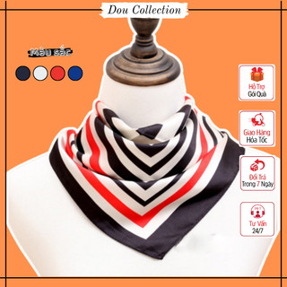Khăn lụa vuông làm đồng phục công sở đẹp sang trọng chất liệu lụa satin nhiều màu - Size 60x60cm - Mã ST010