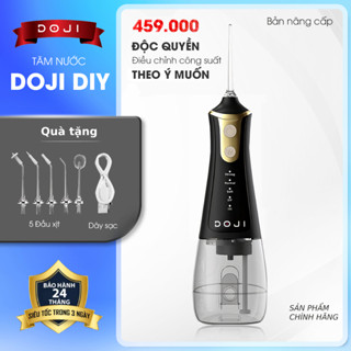 Tăm nước DOJI cao cấp chính hãng, Chống nước tốt, Công suất mạnh, Tặng kèm vòi xịt, dây sạc USB
