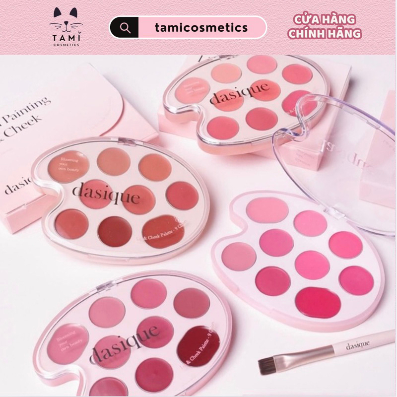 Bảng Má Hồng & Son Dasique 9 ô Mood Painting Lip & Cheek Palette