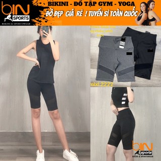 Quần tập gym nữ, quần đùi ngố thể thao Bin Sport Q116 v2