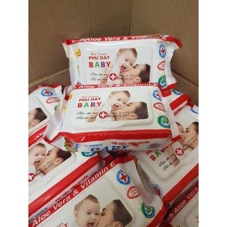 Khăn ướt / giấy ướt đa năng baby phú đạt 100 tờ