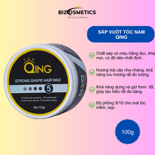 Sáp tạo kiểu tóc siêu cứng Qing Strong Shape Hair Wax - Tạo kiểu độc đáo cho tóc ngắn 100g