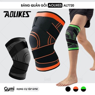 Băng Quấn Gối Aolikes A-7720, Bảo Vệ Đầu Gối, Đai Quấn Gối Có Đai Cuốn Chơi Thể Thao, Tập Gym