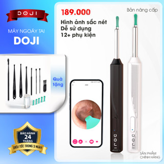 Dụng cụ lấy ráy tai cao cấp DOJI, có camera nội soi đa năng hình ảnh sắc nét, BH 24 tháng, 12+ phụ kiện đi kèm