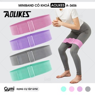 Mini Band Có Khoá A-3606 - Dây Miniband Kháng Lực Tập Mông Aolikes Đàn Hồi, Tự Do Điều Chỉnh Chu Vi