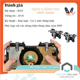 Nút bấm chơi game điện thoại Bella925 nút bắn hỗ trợ SKS Pubg, Ros, FF, Knight Out